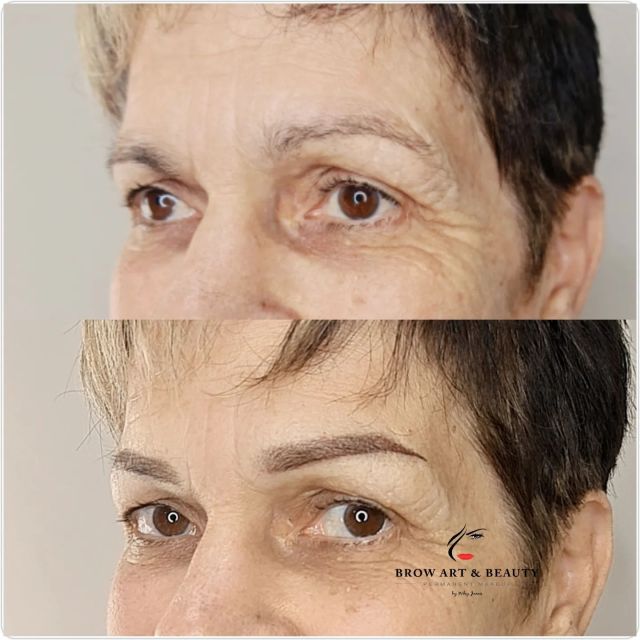 I recommend Ombré brow for mature skin💓✨️ Transformation brow.. another happy client ☺️ 
#Eyebrowtattoo #PMU #permanentmakeup #hairstoke #microbladedbrows #ombre #ombrebrow #naturallookeyebrows #browsonpoint #combinationbrow #browchallenge #browgamestrong #browdesign #Browqueen #browgoals #browmapping #browstylist #onfleek #browsonfleek #queen